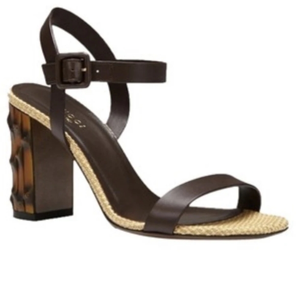 Gucci Shoes - Gucci Lifford bamboo heel sandals